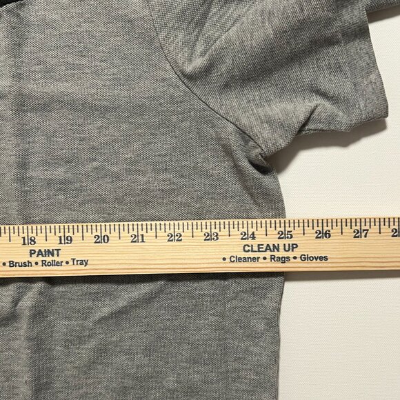 Nike Polo Shirt Vintage Short Sleeve Swoosh Y2K Preppy Gray Men's size XXL - Picture 5 of 7